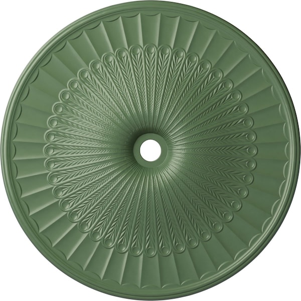 Ekena Millwork Galveston Ceiling Medallion (Fits Canopies up to 5 7/8"), 51"OD x 3 5/8"ID x 3 3/8"P, Athenian Green CM51GLAGF - main